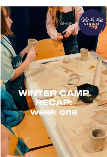 Half way through our Winter Camp! ❄️🖌️ Here’s what we’ve been up to at Color Me Mine Studio City! 🎨 Kids explore pottery painting, mixed-media crafts, and daily art adventures in a warm, inspiring studio space. Camp runs Dec 22–Jan 9 from 9am–3pm — the ultimate kids art camp for young makers! ❄️💙 📍Color Me Mine Studio City 📅 Mon - Fri, Dec 22nd - Jan 9th ⏰ 9am - 3pm #cmmstudiocity #colormeminestudiocity #studiocitykids #wintercamp #winterartcamp