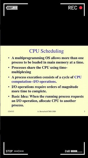 CPU scheduling