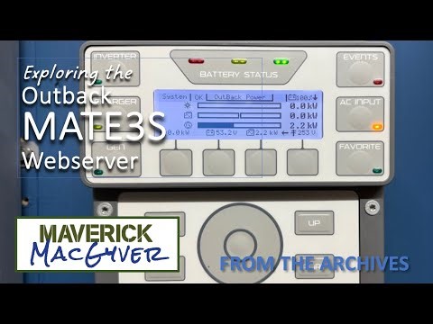 Exploring the Outback MATE3S Built-In Webserver with Maverick MacGyver
