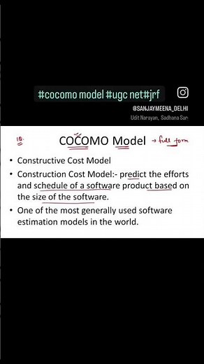 #cocomo model #computer science