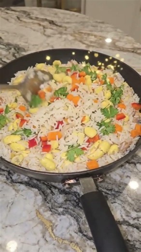 Unbelievable season rice with ackee and saltfish. #shorts
