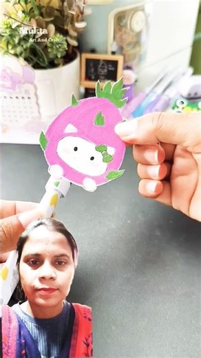 easy pepar fan easy craft paper ideas #diy #art #craft #youtube #shorts