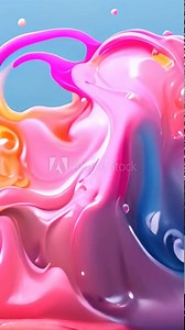 Colored paint splashes in water various colors. 4k video. Fluid art abstract texture. Colorful Paint Splashes in Super Slow Motion Isolated on White Background, 4k video