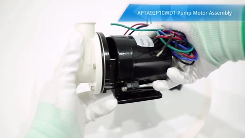 APTA92P10WD1 Water Pump Motor Assembly Replacement For Hoshizaki Water Pump Includes Capacitor, Fits Hoshizaki Ice Machine Models KM-450 THRU KM-900 KML-600MAH URC-12F 120V 10W 0.4 Amp