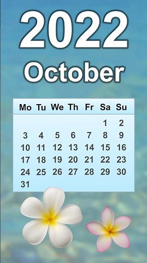 October 2022 Calendar