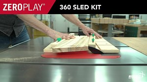 Build Your Most Versatile Table Saw Sled, Fast. Introducing the New ZEROPLAY 360 Sled Kit. A true MICROJIG innovation. Precision Miter Bars Combined with the All-New MATCHFIT Dovetail Hardware | Microjig