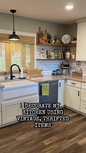 Decorate My Kitchen with Vintage Thrifted Items