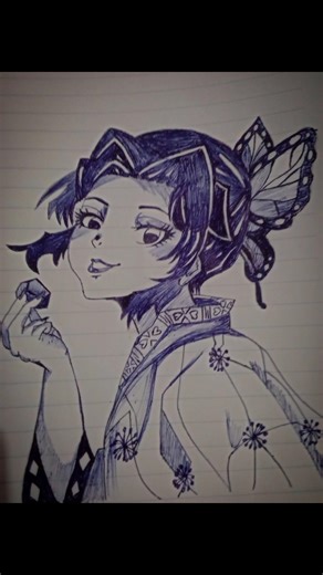 kanao from demon slayers #sketch #art #animestyle #trending ‪@NoirBliss‬