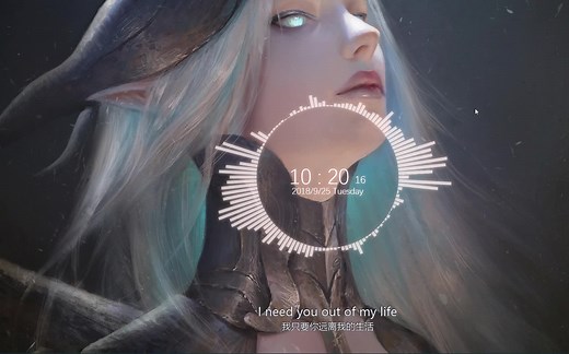 这绝对是我用过的最炫酷的桌面式音乐播放器了！不说了！视频为证！