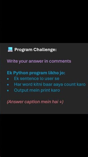 Day 3 of 100 days 100 Programs #learntocode #beginnercoder #codingchallenge #pythonchallenge