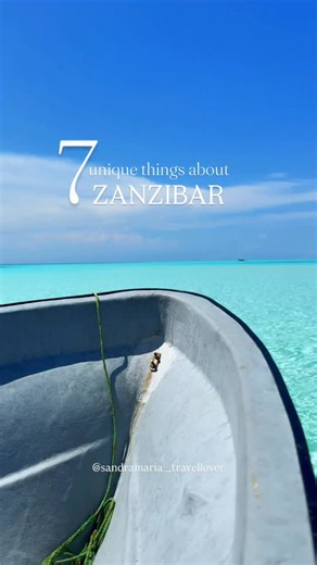 Sandra Maria |Travel Creator | Zanzibar & Safari on Instagram: "7 Unique Things About Zanzibar..🇹🇿Why is Zanzibar so special? 📌SAVE this to remember why Zanzibar needs to be on your travel list! • Pristine beaches & crystal-clear azure waters 🌊💙 • Exotic marine life with some of the best snorkeling spots 🐠🤿 • Rare Red Colobus Monkeys, found only in Zanzibar 🐒 • Aldabra Giant Tortoises — some over 150 years old 🐢 • Rich history & diverse cultures — DON’T skip Stone Town 🏛️ • The famous 
