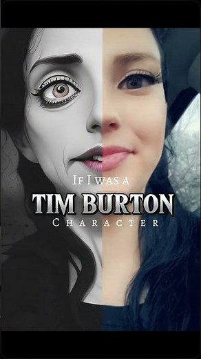 Transforming into a Tim Burton Character with AI!#TimBurtonStyle #AICharacter