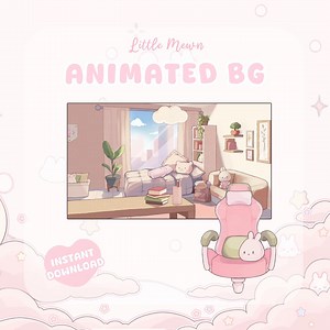 Vtuber Background | Animated Cosy Bedroom - Etsy