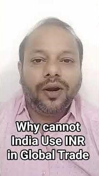 why cannot India use INR in Global Trade#nifty#shorts#currency