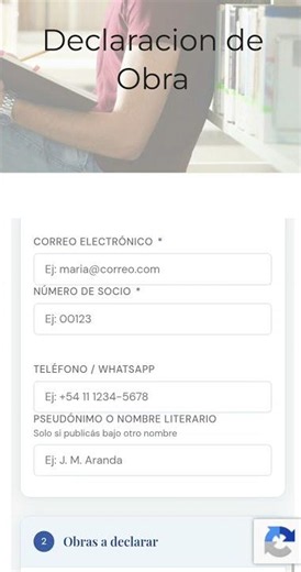 Declaración de obra 2026