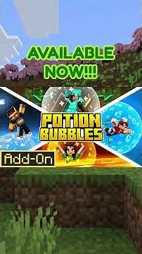 🧪🫧Potion Bubbles Add-On. 24 Potion Effect. Resizable Bubbles, Lasts Forever... #minecraft