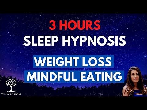 3 Hours repeated loop - SLEEP HYPNOSIS for WEIGHT LOSS & Mindful Eating (Lose weight while sleeping)