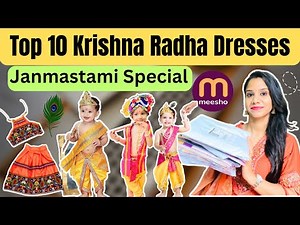 MEESHO*Radha Krishna Dress Haul for Kids |Janmashtami Baby Dress Haul |Baby Krishna Radha Dress Haul