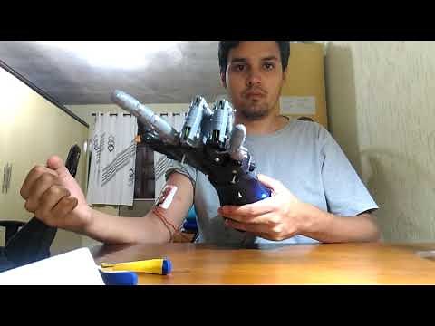EMG Controlled Prosthethic Arm using MyoWare Sensor
