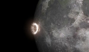If you ever saw an asteroid smash into the moon, it'd look like this