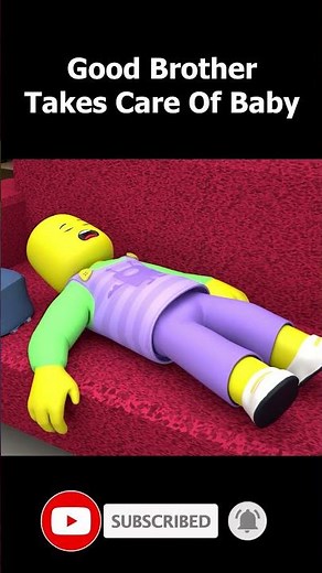 GOOD BOY TAKES CARE OF BABY! | #roblox #animation