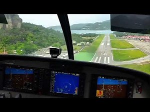Landing at St. Barth’s Gustaf III Airport | Epic Cessna Caravan Approach (SBH) | cockpit View