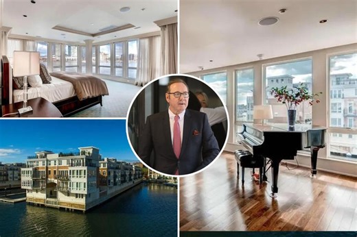 Kevin Spacey’s five-story waterfront Baltimore residence is auctioned off for $3.24M