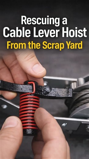 Rescuing a cable lever hoist from the scrap yard