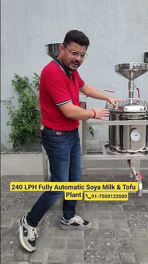 🔥240 LPH Fully Automatic Soya Milk Making Machine🔥 #krishnaindustriesrudrapur #soyamilkmakingmachine