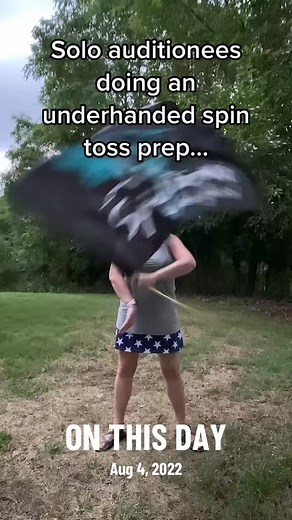 Can you spin it the way your instructor writes it??? #spintronixguard | Spintronix Color Guard