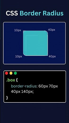 CSS Border Radius Explained 🔥 | Create Unique Shapes with HTML CSS