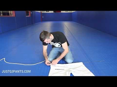 How to restring gi pants | Restring BJJ gi pants