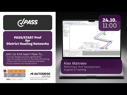 Webinar: Advanced Stress Analysis of District Heating Networks per EN 13941 with PASS/START-PROF