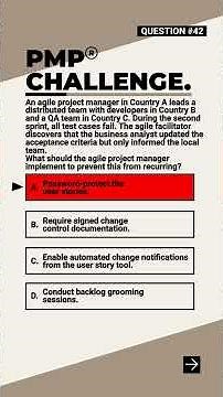 PMP Challenge #42 - Agile Communications