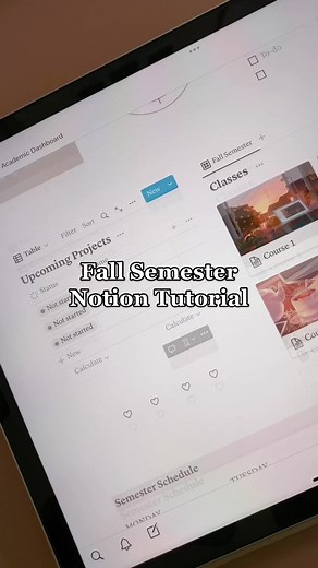 Fall Semester Notion Template Tutorial for Nursing Students