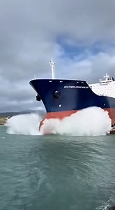 118K views · 1.1K reactions | A ship launch along a remote coastline, where open water and strong winds shape the moment. A realistic view of shipbuilding away from major ports. #ShipLaunch #CoastalShipyard #MaritimeLife #OceanViews #EngineeringScale | Sanji Sanke | Facebook