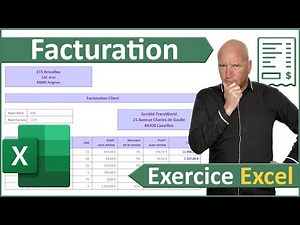 Exercice Excel débutant sur la facturation client