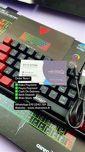 KL69 Mechanical Keyboard Mini Type Blue Keys ✅ Order Now shanstore.lk WhatsApp 0702242759 #gamingkeyboard #keyboard #mechanicalkeyboard #rgbgaming #computerkeyboard