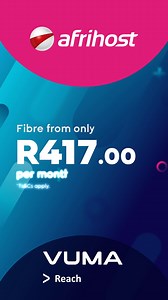 Switch to Fibre! Uncapped, unshaped & unthrottled internet. Get it the way it's meant to be! | Afrihost