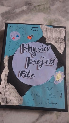 ✨☺️ physics project file decoration idea ✨☺️
