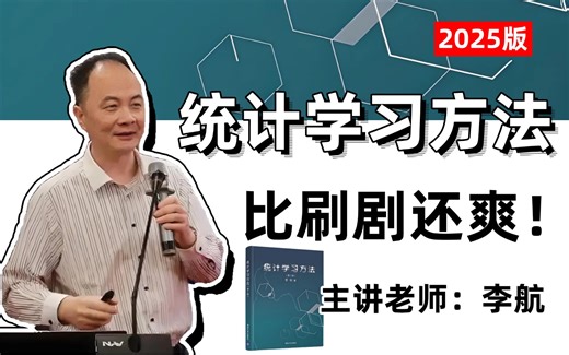 《统计学习方法·第2版》 2025最新！配套教学视频，原著大佬李航老师亲自授课，真的通俗易懂！-人工智能/AI数学/统计学