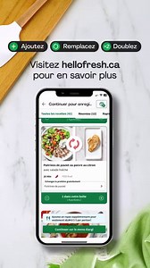 23K views | Vous avez maintenant encore plus d'options avec HelloFresh! Pour chaque recette au menu, vous pouvez soit : - Ajoutez une protéine - Doublez la protéine - Remplacez la protéine Vous pouvez ainsi vous assurer que chaque recette sera à votre goût! 襤 | HelloFresh | Facebook