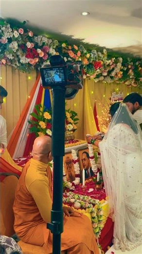 Buddhist wedding | Buddhist 💙💙💙wedding look|Buddhist brid #buddhistcouple #buddhistbride #wedding