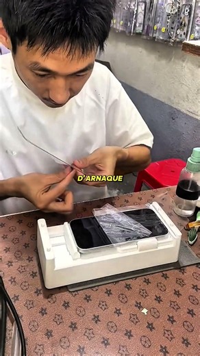 Why repair techs put tape on your screen
