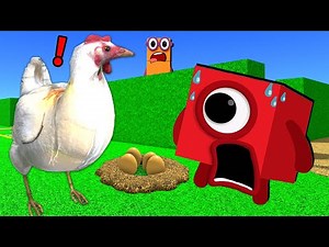 Numberblocks Play Chicken in Roblox! 🐔