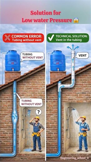 Solution for low water pressure in home 🏠 || how to create more pressure in pipes for home | #tech
