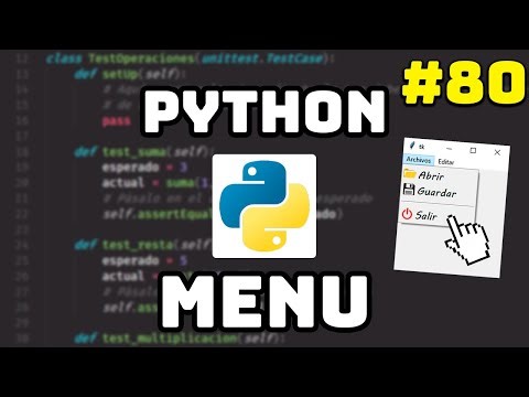 ✅ Menú de Navegación con Tkinter en español Python 🧾 #80