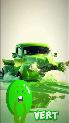 🌳🍏 Le Vert en Chanson : Apprendre les Couleurs en Musique pour les Enfants ! #Chanson #Couleur #Vert