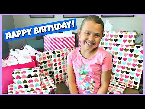 GRACELYNN'S 9th BIRTHDAY MORNING PRESENT OPENING AND PARTY!
