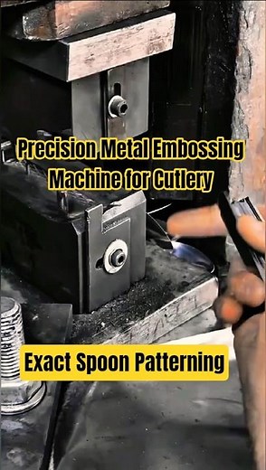 Epic Spoon Stamping Machine: Precision Embossing Metal Design